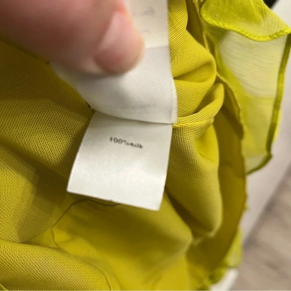 Maria Lucia Hohan Kania lime silk mini dress size FR 40 - Picture 10 of 12